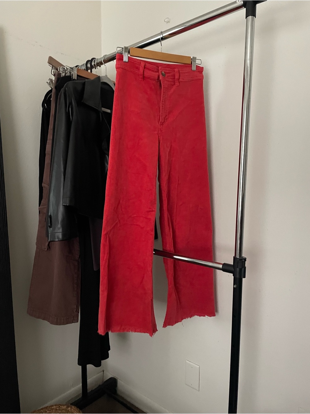 Billabong Red Corduroy Wide-Leg Pants